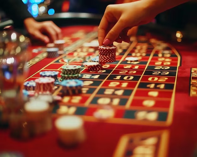 level303 app interface showing Big Time Gaming roulette table with bet slip and chat panel on mobile